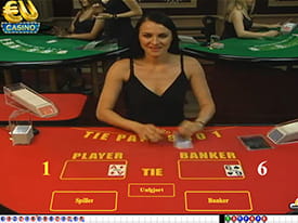 Bliv klar, sats dine penge og vind i online og live baccarat 