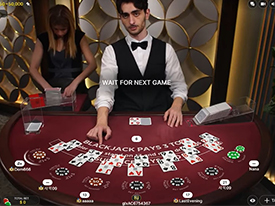 Live blackjack på Expekt