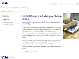 VISA kort er en af de mest brugte betalingsmetoder