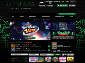 Oversigt over tilbud hos Mr.Vegas