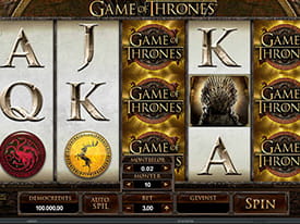 Spil tv-serie hittet Game of Thrones og få ekstra stor spænding i dine spil