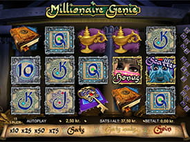Millionaire Genie er tiden mest populære spil med progressiv jackpot