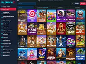 SpilDanskNu Slots lobby