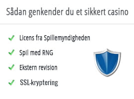 Sådan genkender du et sikkert casino